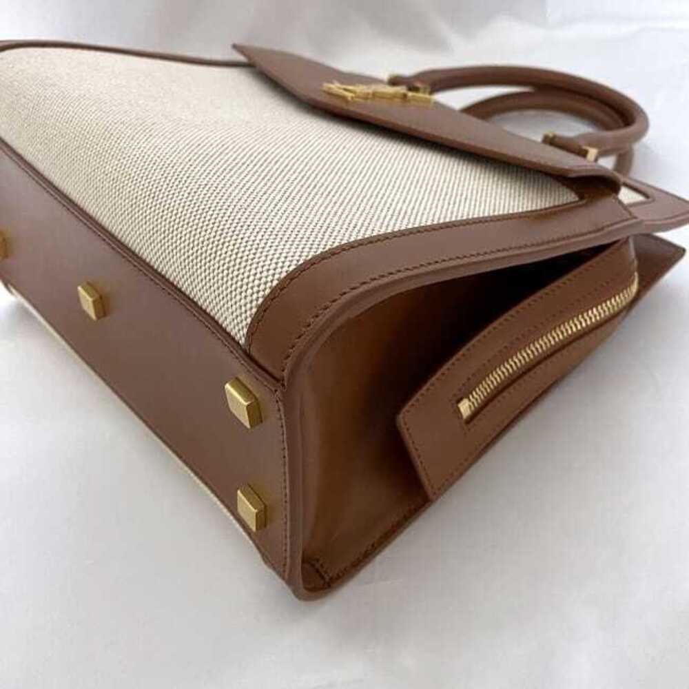 Saint Laurent Bag Uptown Brown Beige Shoulder YSL Handbag Clutch UP TOWN - Picture 6 of 10